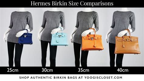 hermes handbag size chart